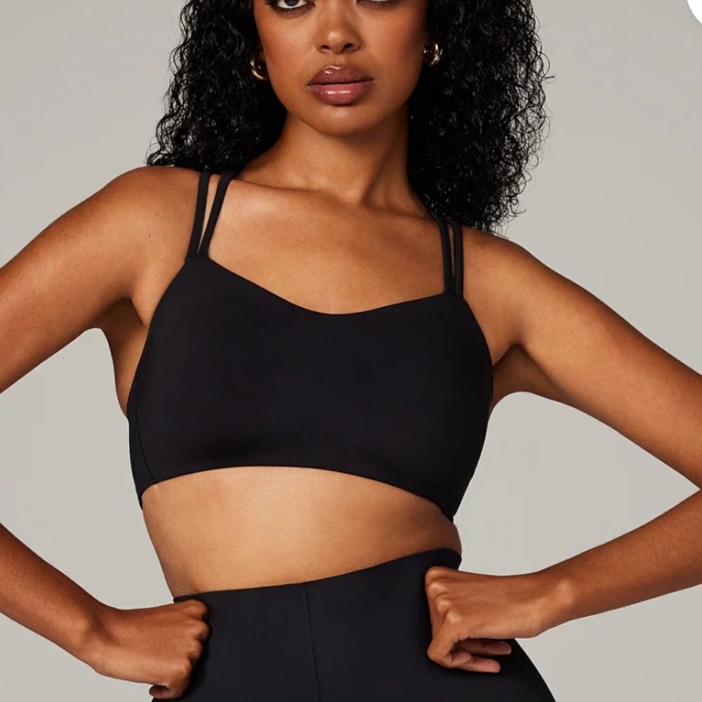 Savage‎ X Fenty On Rihpeat Low-Impact Sports Bra Black L NWT in packaging